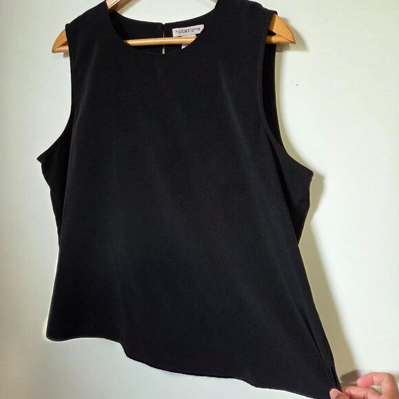 EUC NOTATIONS BLACK MINIMALIST SLEEVELESS TANK TOP SIZE XL - Picture 2 of 10
